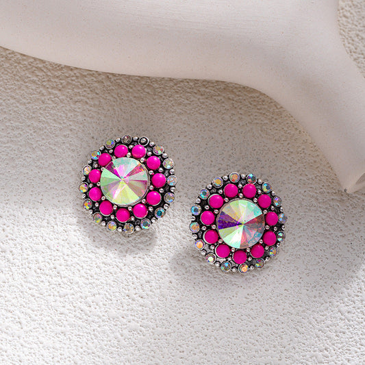 Statement Fuchsia Earrings