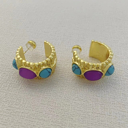 Statement Gemstone Earrings