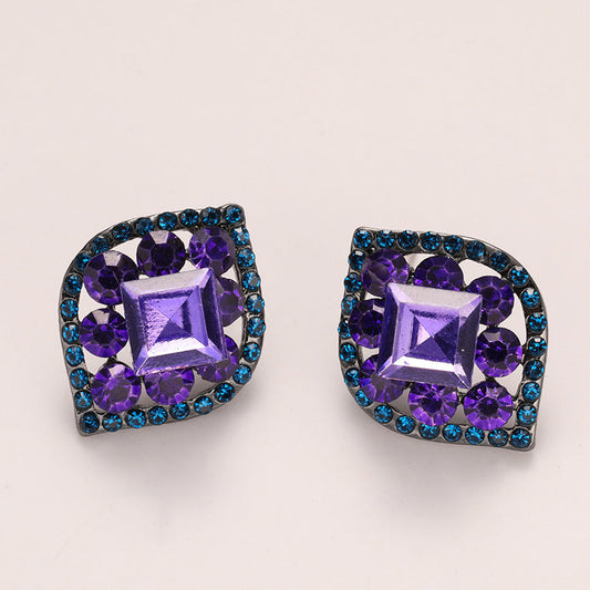 Statement Purple Earrings