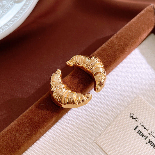 Textured Gold Earrings
