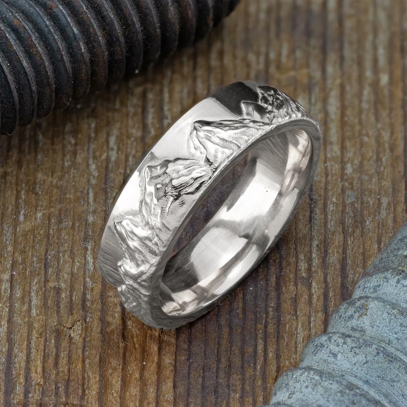 Textured Silver Ring