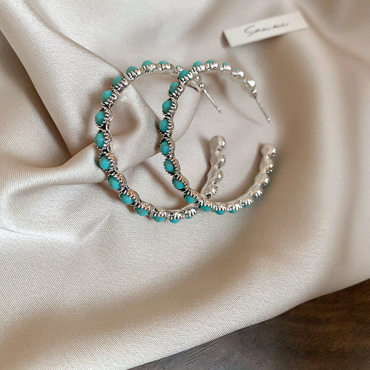 Turquoise Beaded Earrings