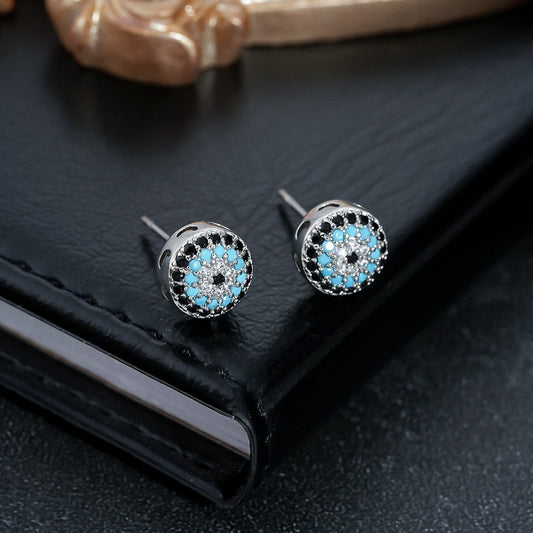 Turquoise Crystal Earrings
