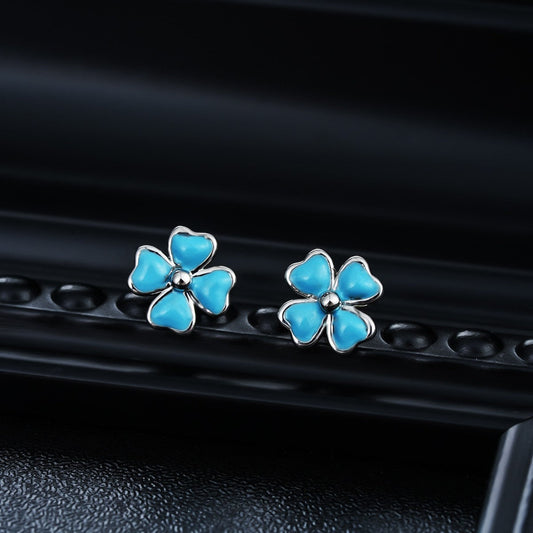 Turquoise Flower Earrings