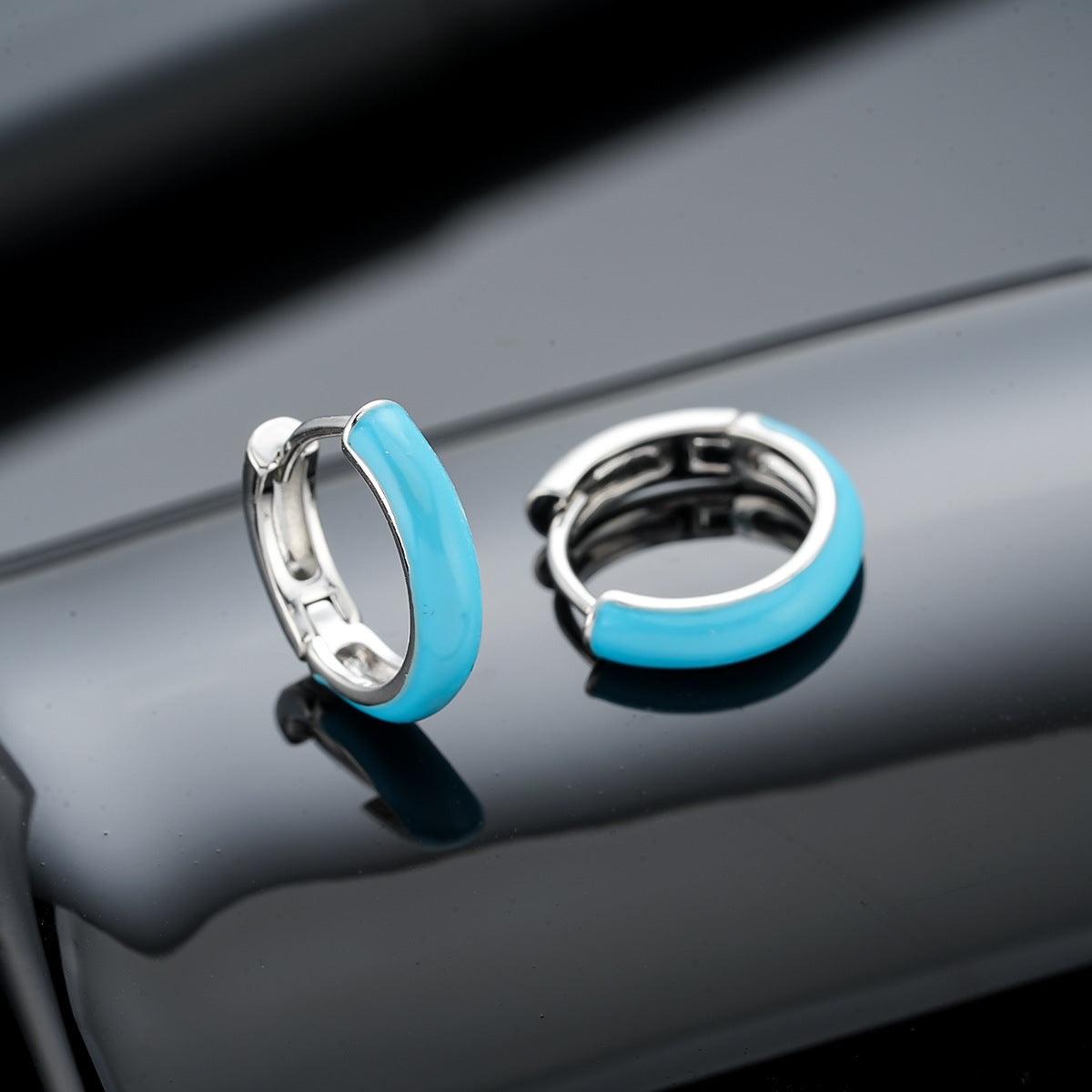 Turquoise Hoop Earrings