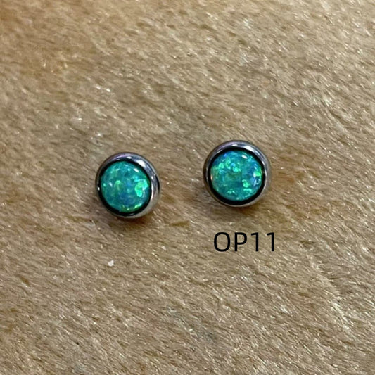 Turquoise Opal Earrings