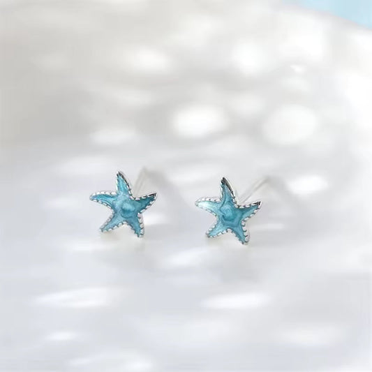 Turquoise Starfish Earrings