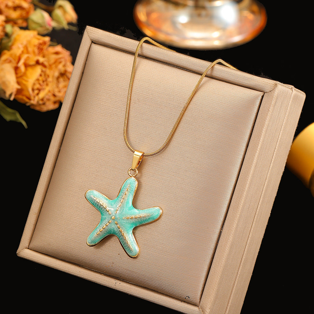Turquoise Starfish Necklace
