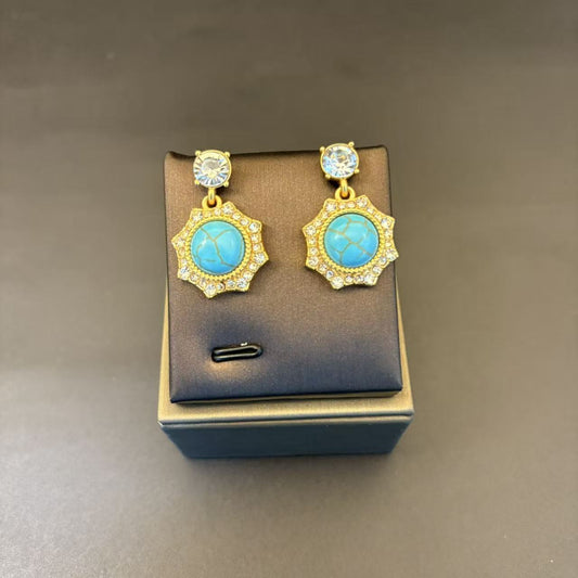 Turquoise Statement Earrings