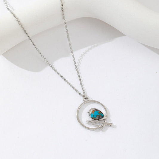 Turquoise Teardrop Necklace