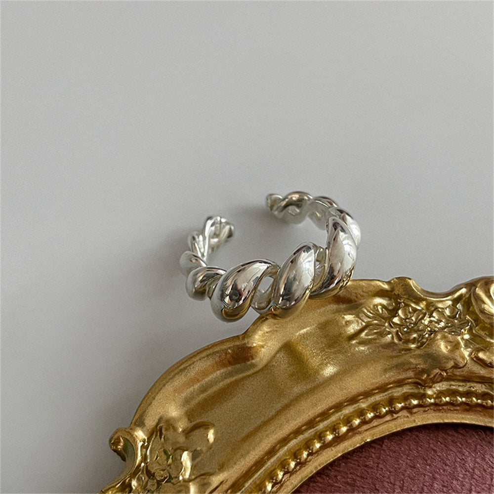 Twisted Silver Ring