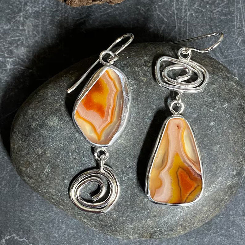 Vintage Agate Earrings