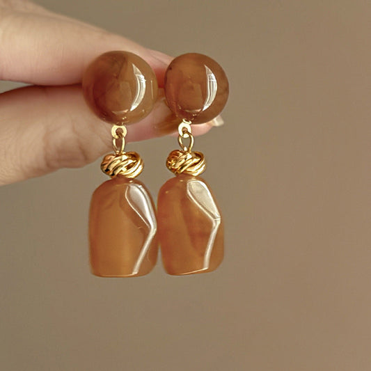 Vintage Amber Earrings