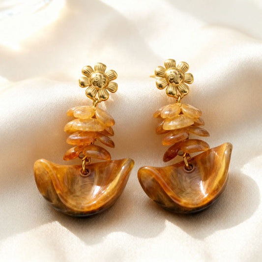 Vintage Amber Earrings