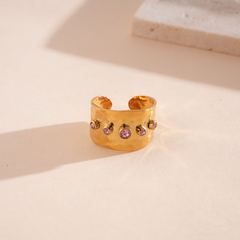 Vintage Amethyst Cuff Ring