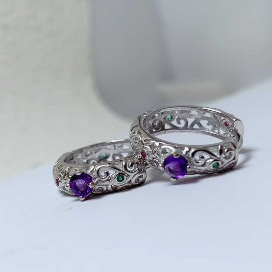 Vintage Amethyst Earrings