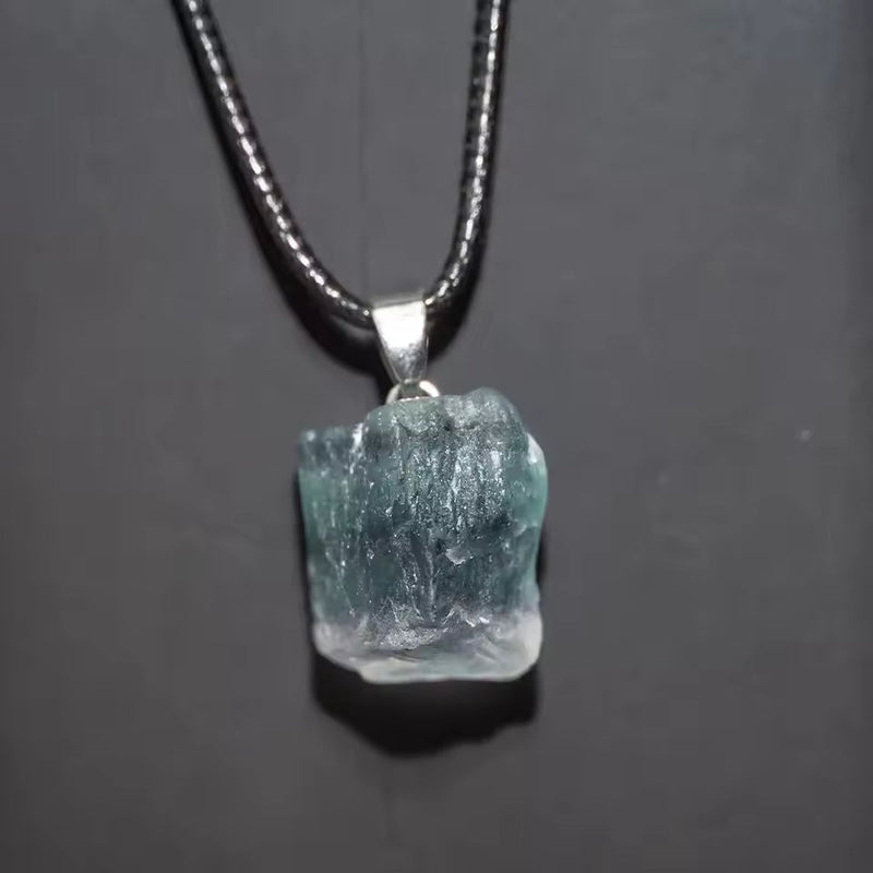 Vintage Aquamarine Crystal Necklace