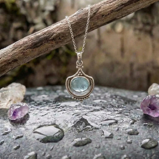 Vintage Aquamarine Necklace