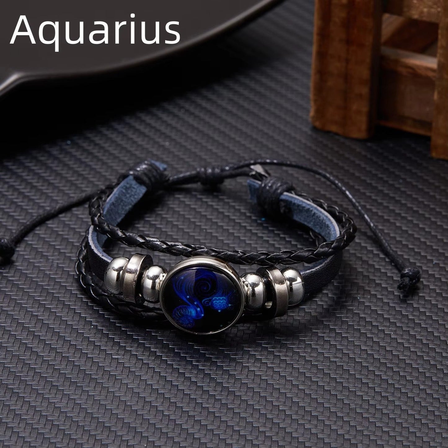 Vintage Aquarius Zodiac Bracelet