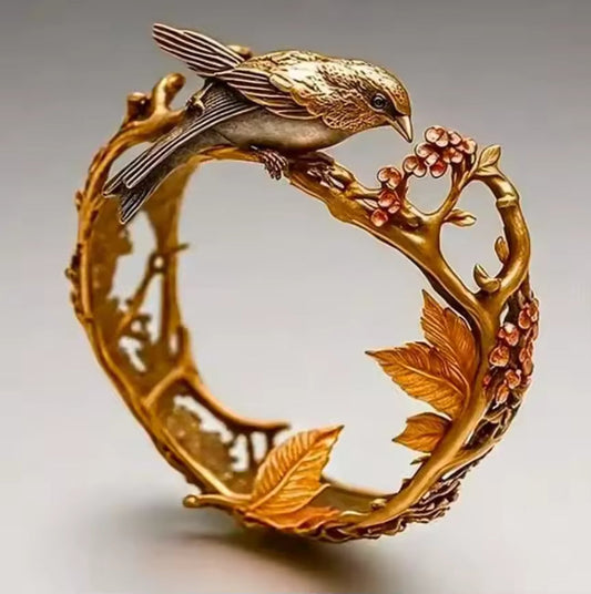 Vintage Bird Branch Bracelet