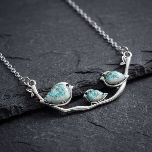 Vintage Birdie Silver Necklace