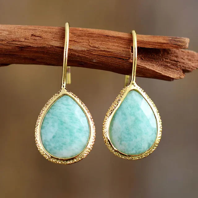 Vintage Blue Drop Gold