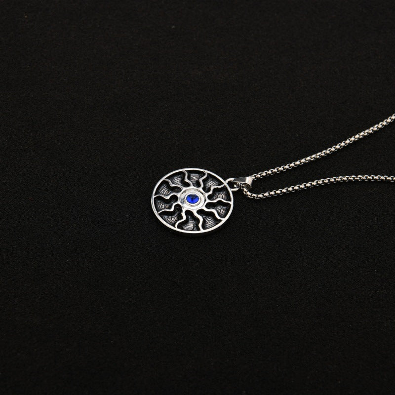 Vintage Blue Sapphire Necklace