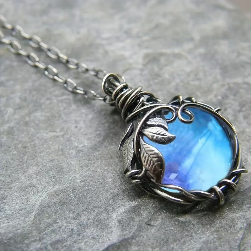 Vintage Blue Stone Necklace