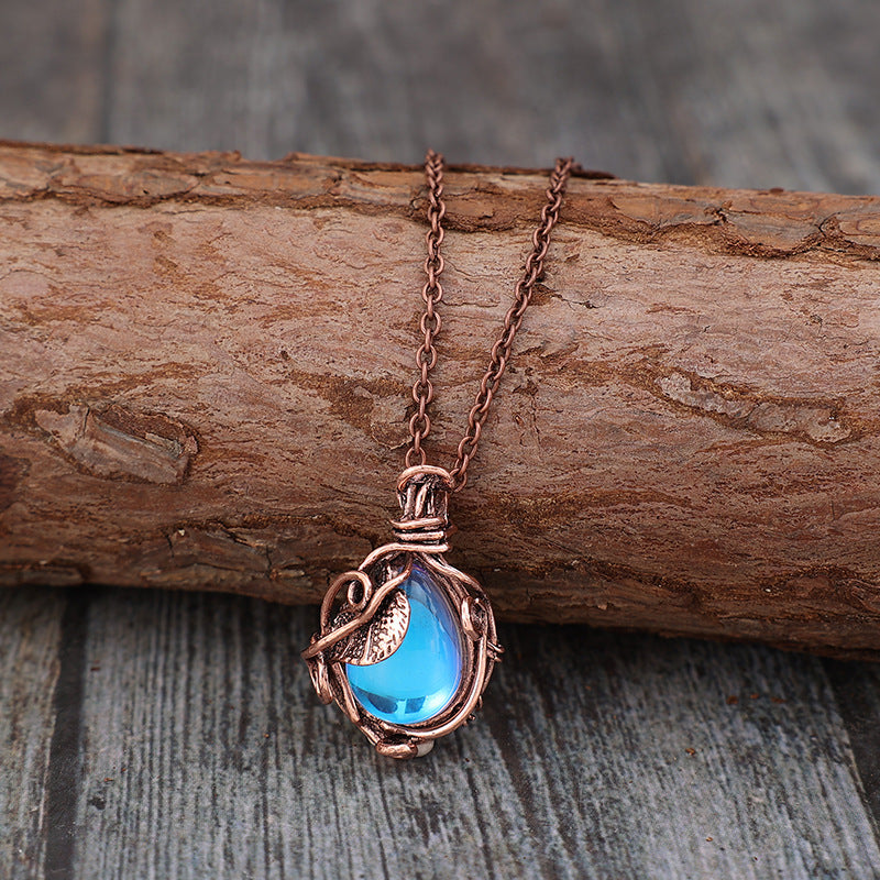Vintage Blue Topaz Necklace