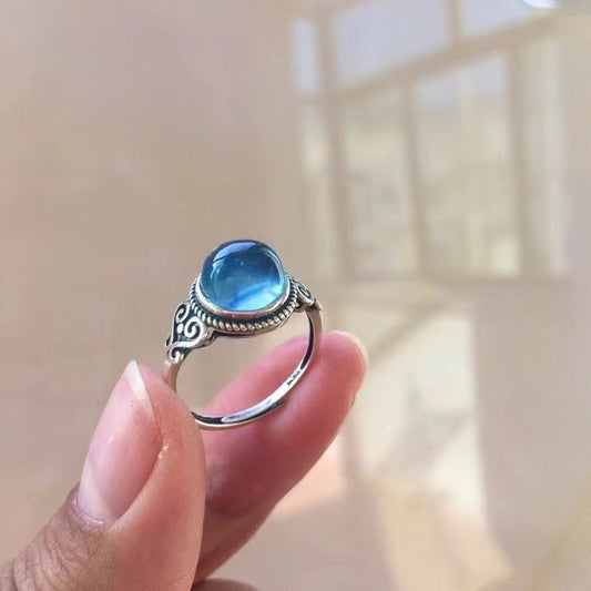 Vintage Blue Topaz Ring