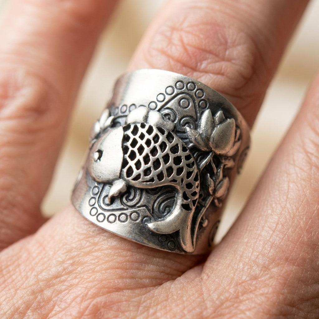 Carp Lotus Ring