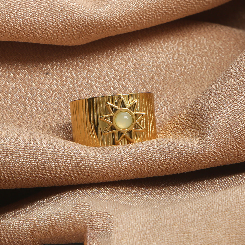 Vintage Citrine Sun Ring