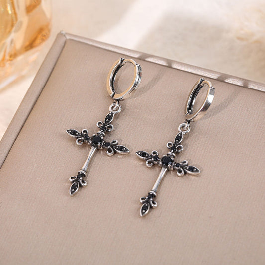 Vintage Cross Earrings
