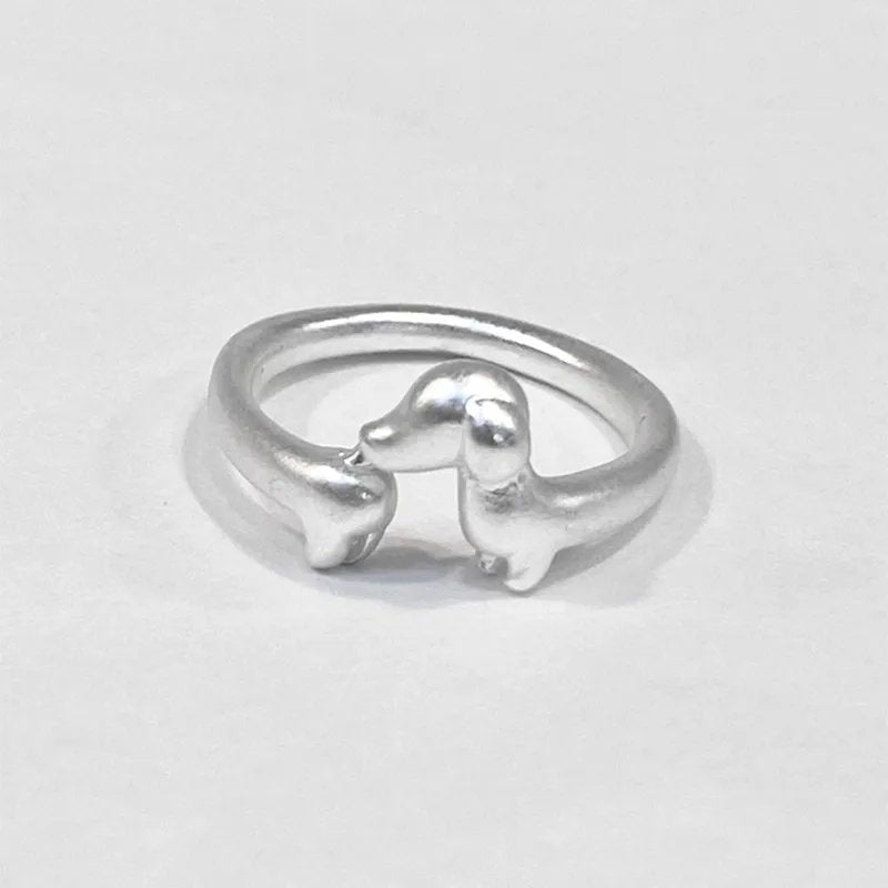 Vintage Dachshund Ring