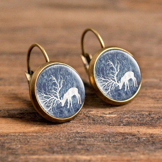 Vintage Deer Earrings