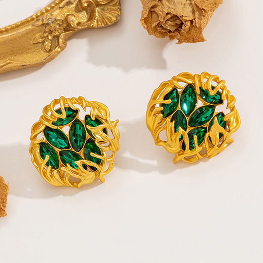 Vintage Emerald Earrings