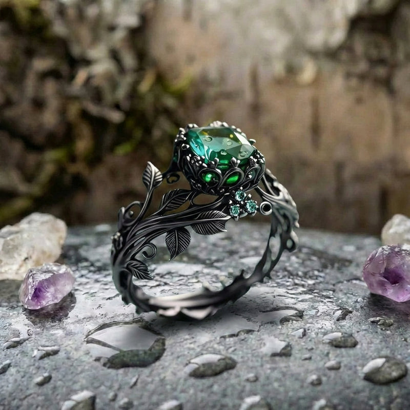 Vintage Emerald Statement Ring