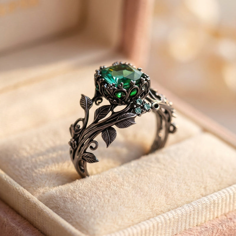 Vintage Emerald Statement Ring