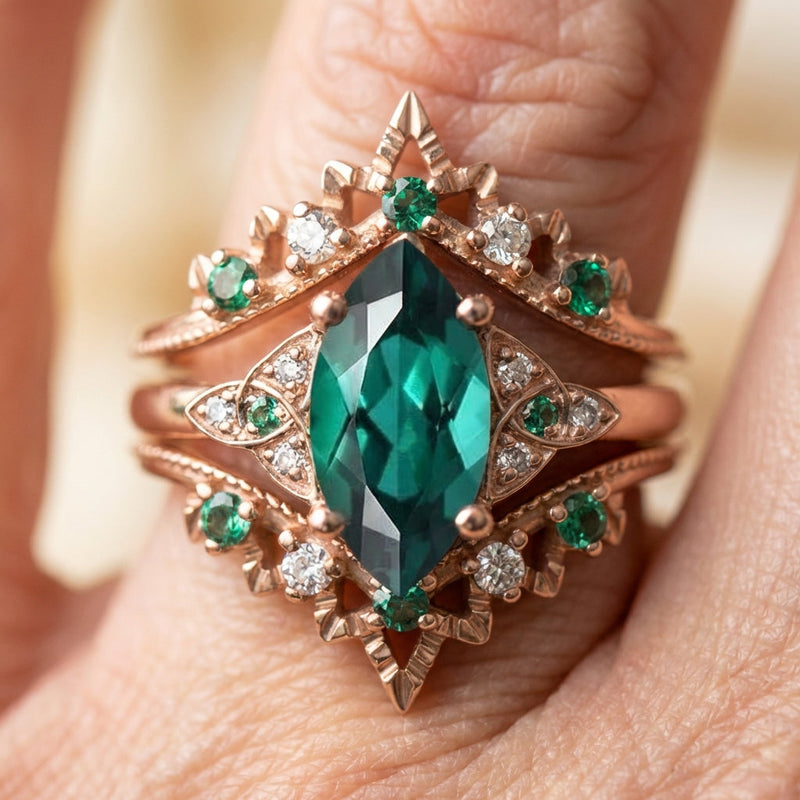 Emerald Statement Ring