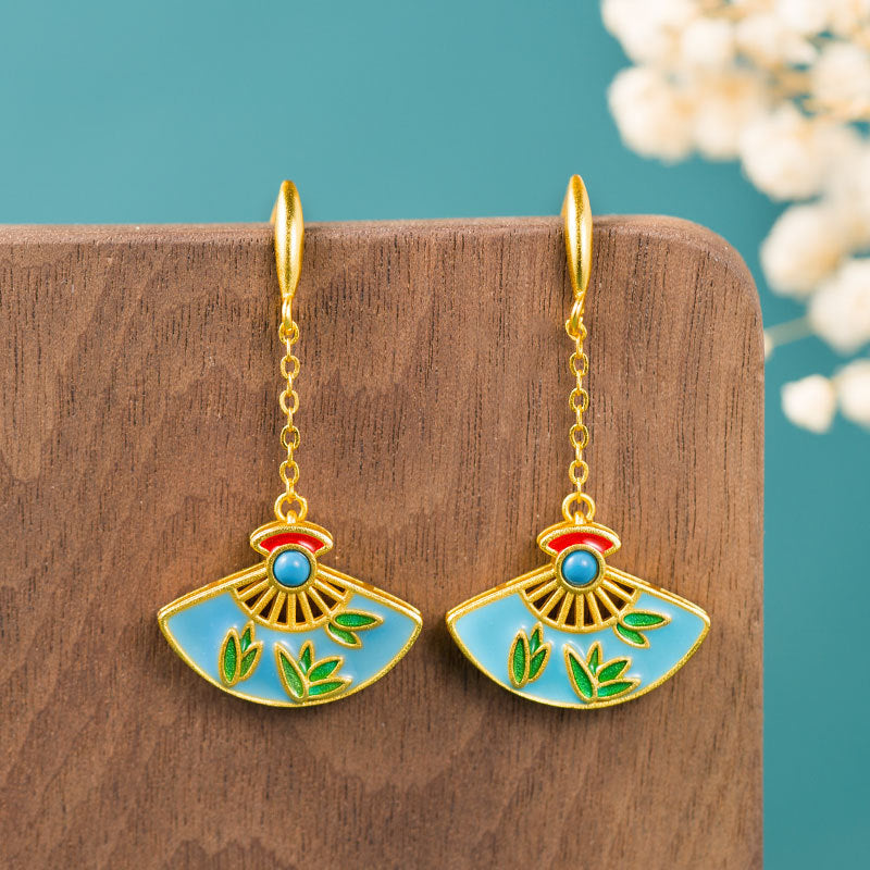 Vintage Fan Earrings
