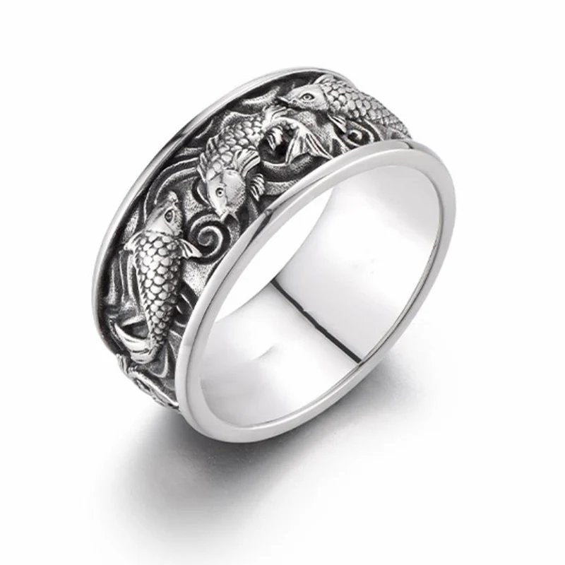 Vintage Fish Leaping Ring