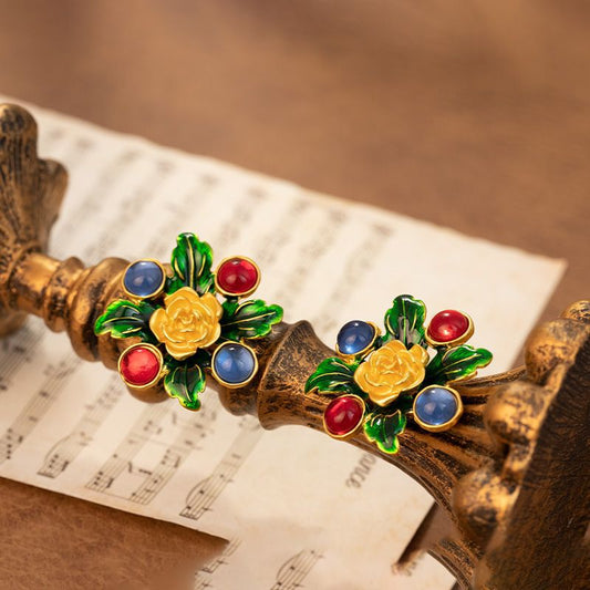 Vintage Floral Earrings