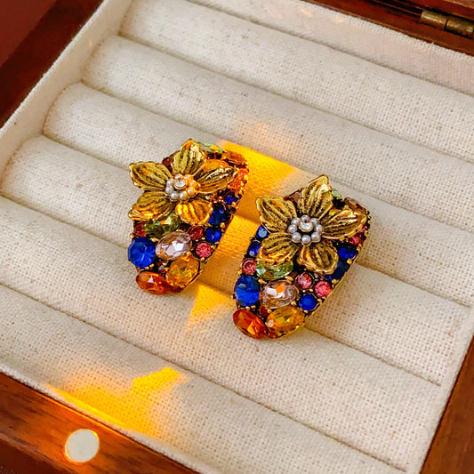 Vintage Floral Earrings