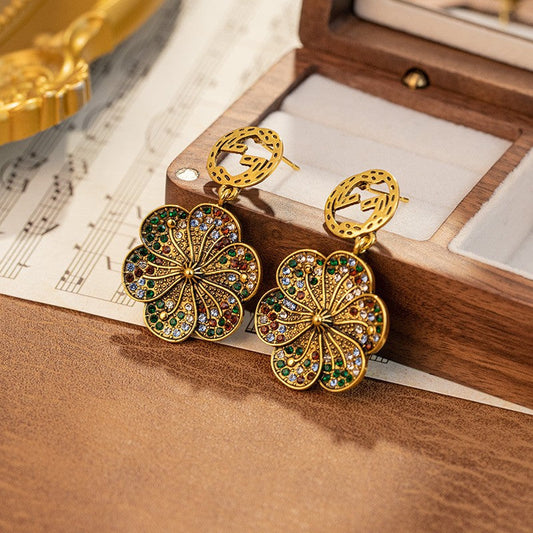 Vintage Floral Earrings