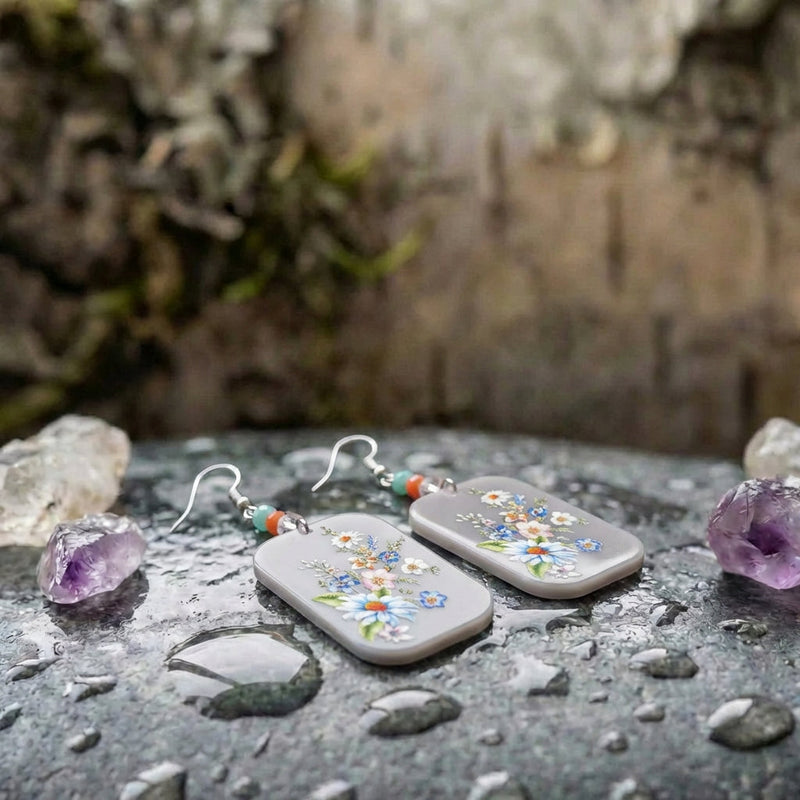 Vintage Floral Earrings