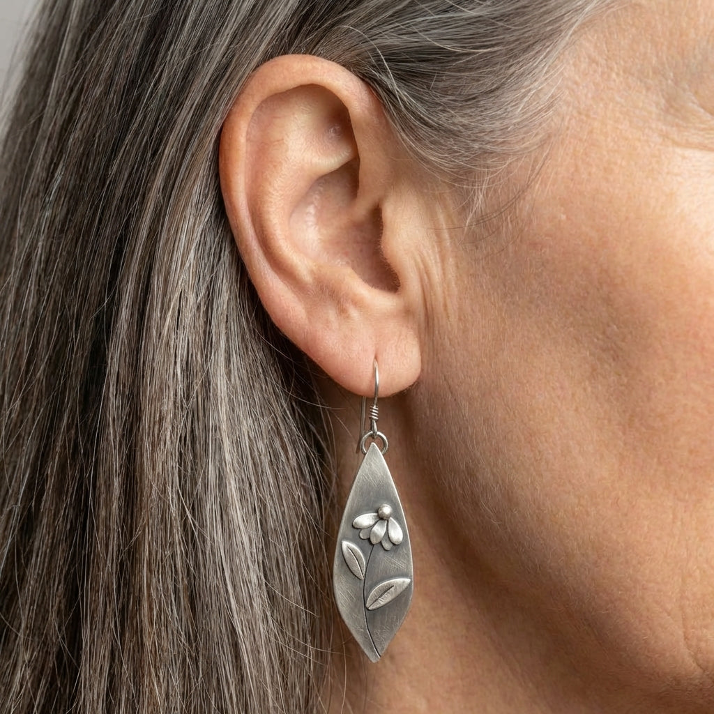 Flower Leaf Earrings