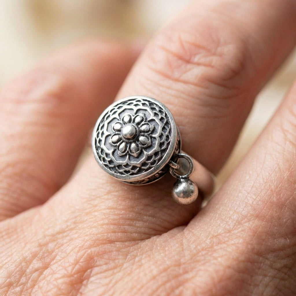 Flower Silver Ring