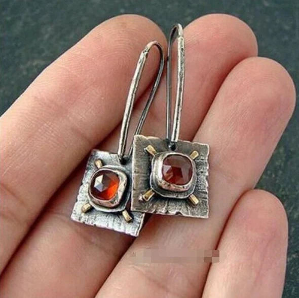 Vintage Garnet Earrings