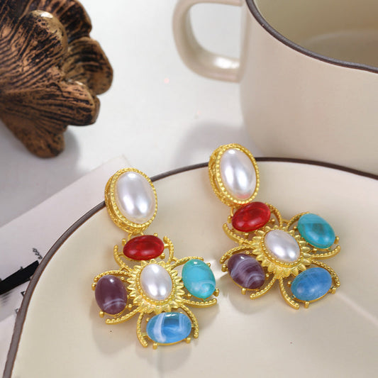 Vintage Gemstone Earrings