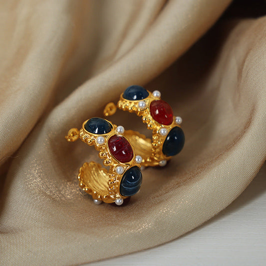 Vintage Gemstone Earrings